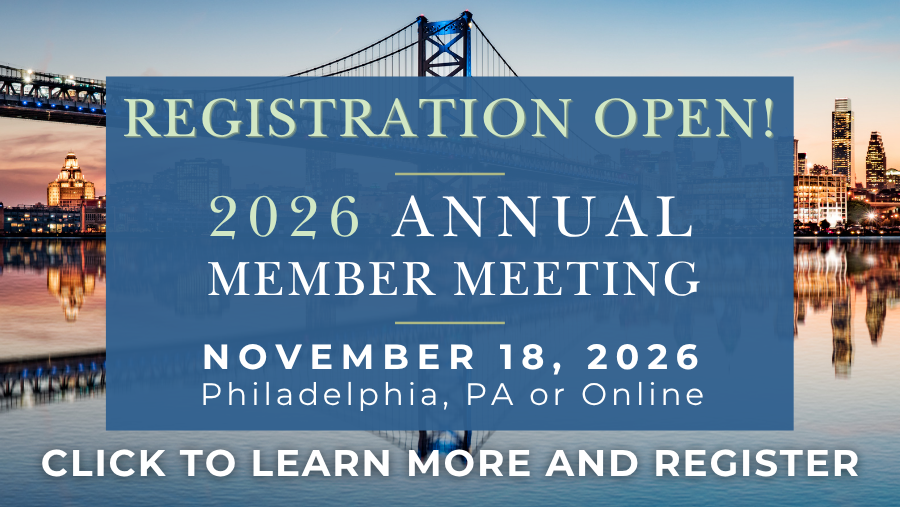 Save the date for NACC's 2026 member meeting. November 18, 2026